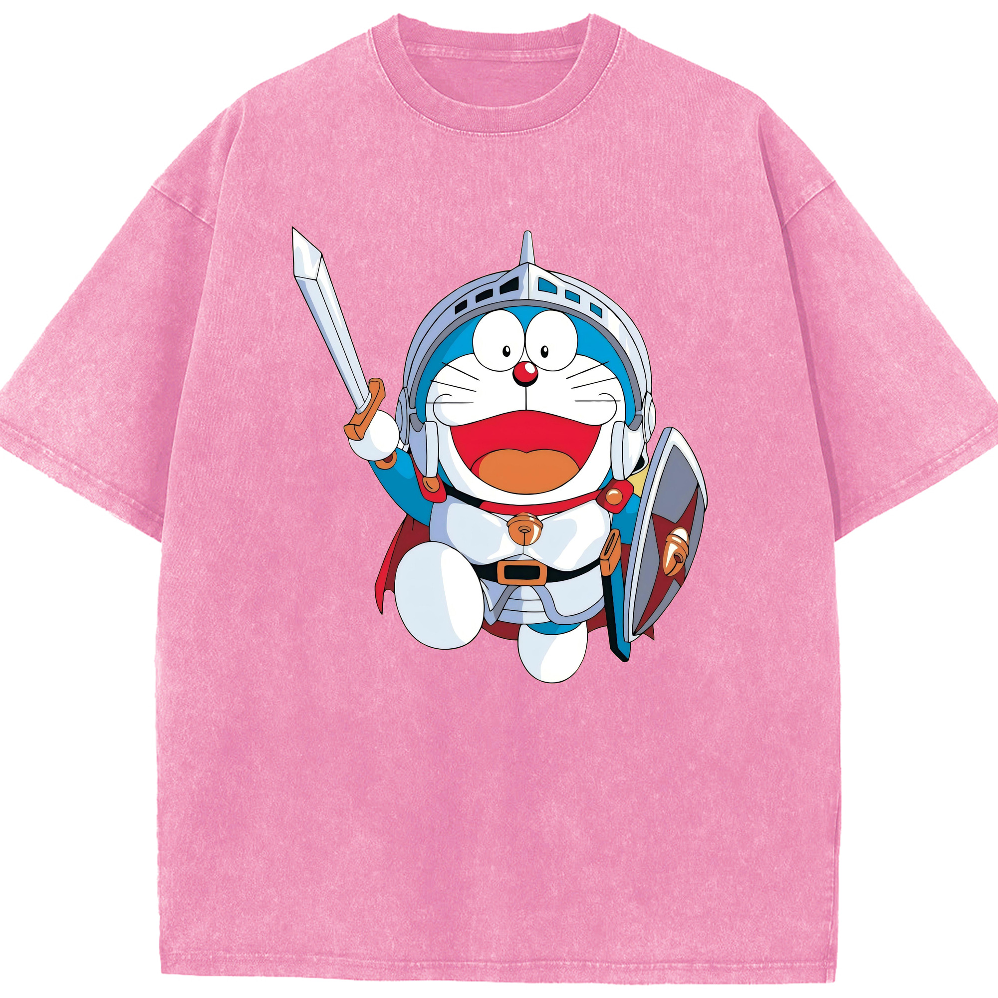 （画像用） ドラえもん Doraemon 綿100% ヴィンテージ風 半袖Tシャツ（フロントプリント）